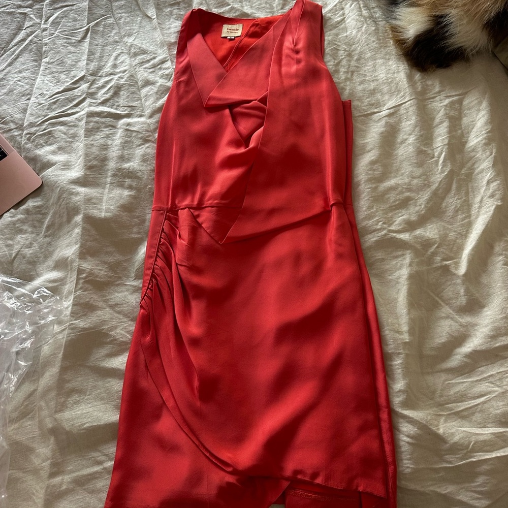 Twinkle by Wenlan Red Corporate Dress